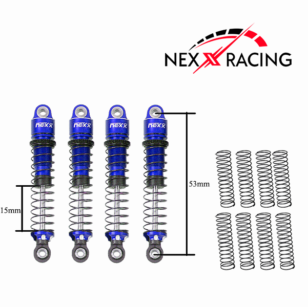 Nexx Racing 53mm Oil Shock (4pcs) for CR18P EVO/EVO PRO/ HPI Venture 18 Flux/FX118