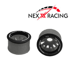 Nexx Racing “JUD” threaded carbon-fiber reinforced EVO Flanged Rear Wheels (2) pcs for Mini-Z (GREY)