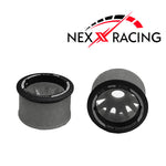 Nexx Racing “JUD” threaded carbon-fiber reinforced EVO Flanged Front Wheels (2) pcs for Mini-Z (GREY) OFFSET -2