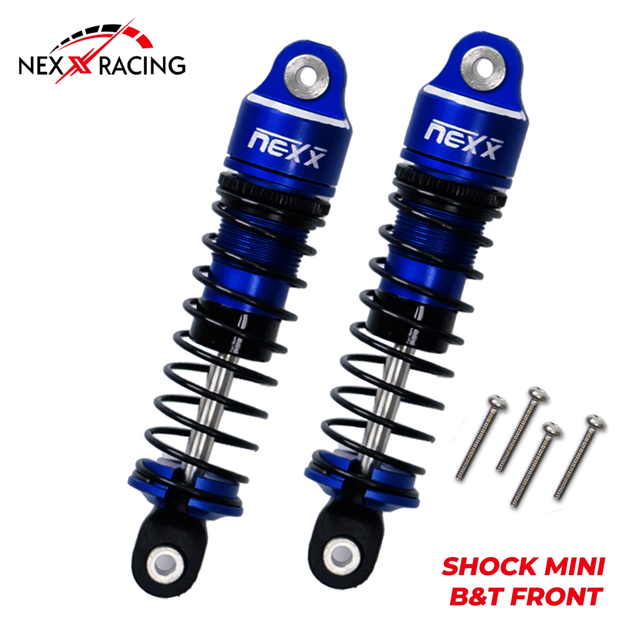 Nexx Racing Front Oil shock (2pcs) for MiniT& MiniB BLUE Direct RC
