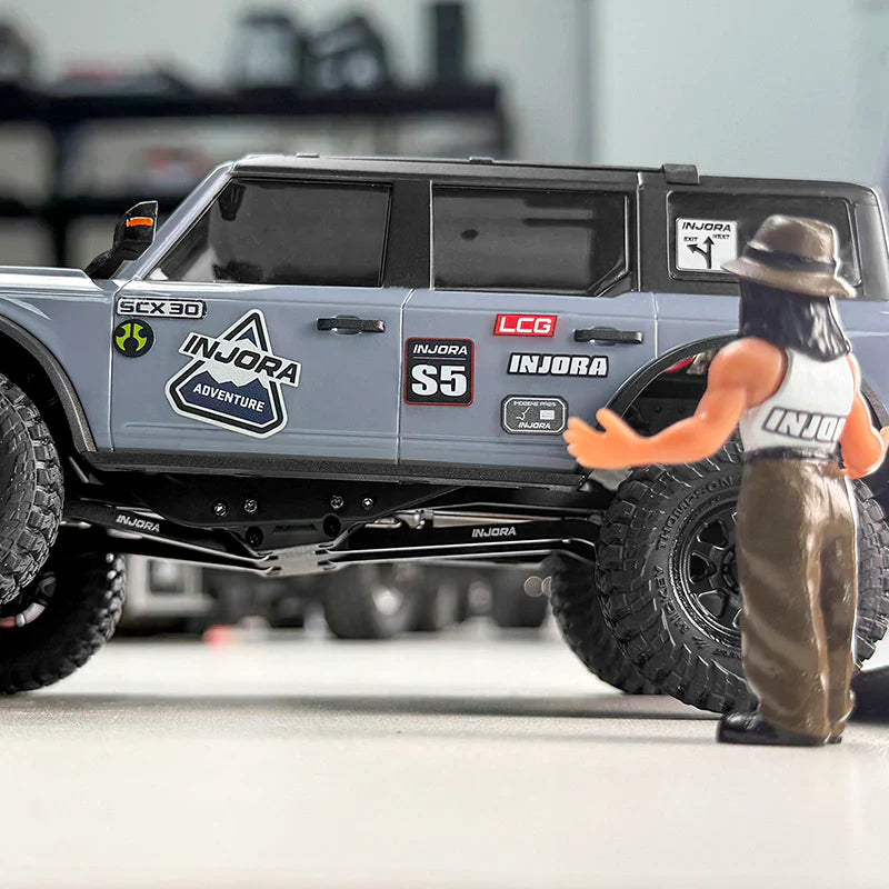 INJORA Aluminum High Clearance Chassis Links for 1/30 Axial SCX30