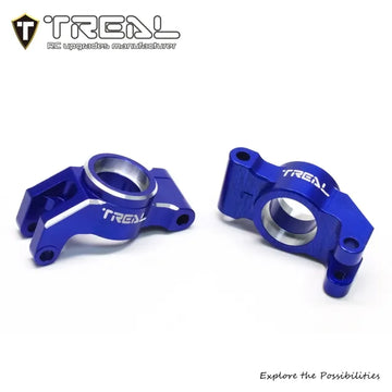 TREAL Aluminum 7075 Rear Hubs Carrier Set CNC Machined Upgrades for Arrma 1/18 GRANITE GROM - BLUE