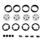 HobbyPlus Deep Star 1.2" Beadlock Wheel - Satin Silver (4pcs)