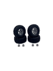 HobbyPlus 1.2" Mudder Wheel Set 60mm - Grey