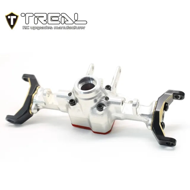 TREAL Aluminum 7075 Front Axle Housing w Brass C hubs Upgrades for 1/18 TRX-4M Defender Bronco - HeliDirect