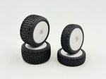 HobbyPlus Premounted Front / Rear Tires (White) - Speck B