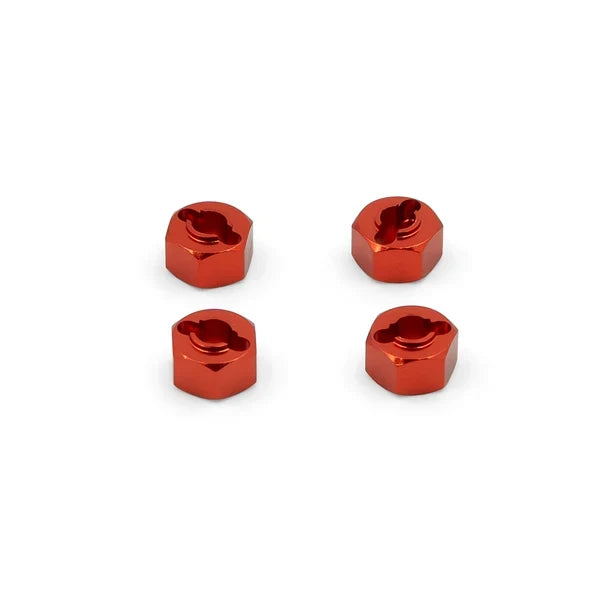 HobbyPlus Aluminum Wheel Hexes - Speck B/SCT