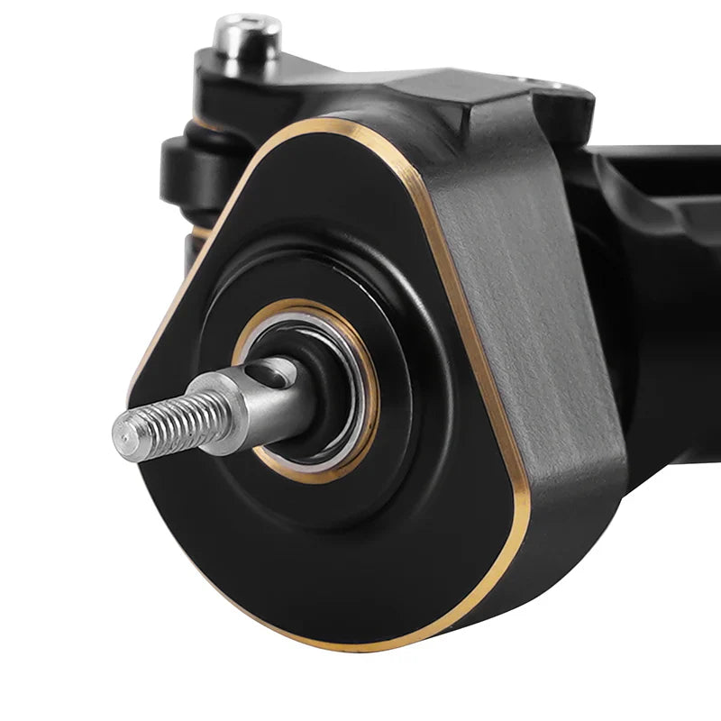 INJORA +4mm Planet Axles with Double Joint Shafts & Brass Steering Knuckles for 1/24 Axial SCX24