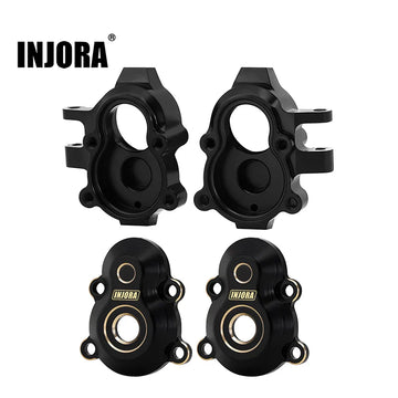 INJORA Brass Front Outer Portal Housings Steering Knuckles For 1/18 Redcat Ascent18 - HeliDirect