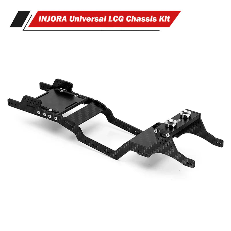 INJORA Universal LCG Carbon Fiber Chassis Frame Kit for 1/24 SCX24