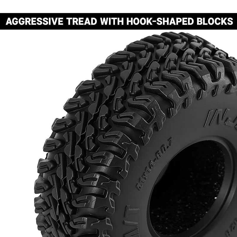 INJORA 0.7" 41*14mm MAVERIX M/T Tires for 1/30 SCX30