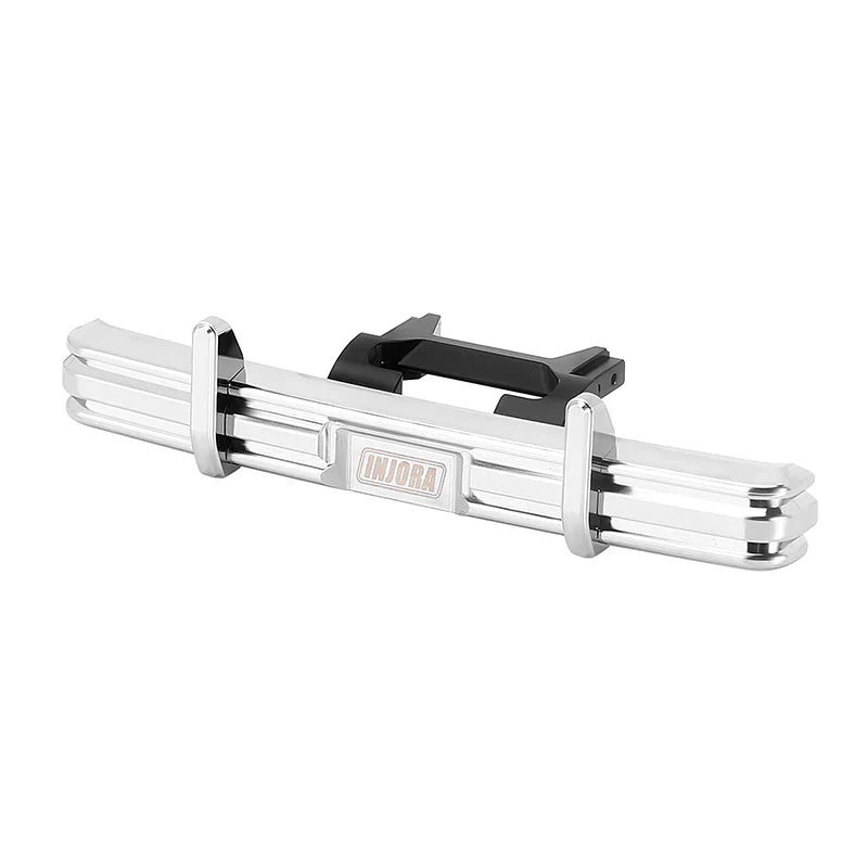 INJORA CNC Aluminum Front Rear Bumper With Dual Exhaust For 1/18 TRX4M High Trail F150 - HeliDirect