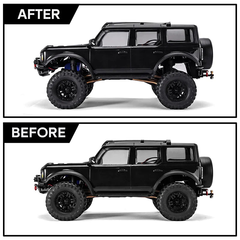 INJORA Aluminum Shock Mount Height Lift Kit For 1/18 TRX4M Defender Bronco - HeliDirect