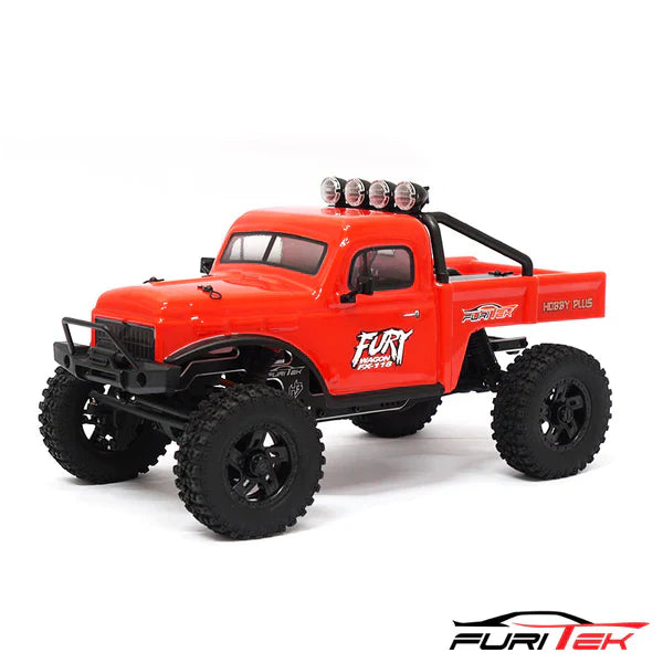 FURITEK FX118 FURY WAGON RTR BRUSHLESS 1/18 RC CRAWLER KIT (RED) - HeliDirect