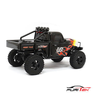 FURITEK FX118 FURY WAGON RTR BRUSHLESS 1/18 RC CRAWLER KIT (BLACK WITH FLAMES) - HeliDirect