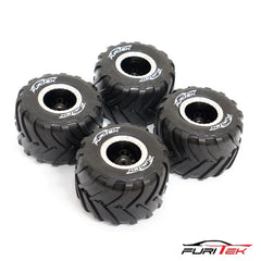 FURITEK MINI MONSTER TRUCK TIRE AND WHEEL RIM FOR 1/24TH AND 1/18TH - HeliDirect