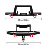 INJORA CNC Aluminum Front Rear Bumper for 1/18 TRX4M Defender - HeliDirect