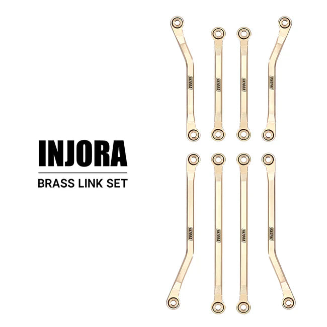 INJORA 42g Brass High Clearance Chassis Links Set for 1/18 TRX4M - HeliDirect