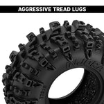 INJORA 0.7" 36*14mm Swamp Claw Tires for 1/30 SCX30