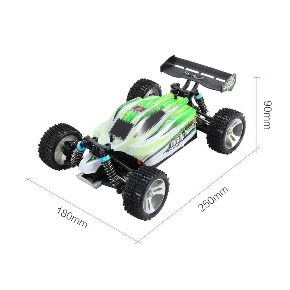 WLtoys 2.4G 1/18 Full Proportional Remote Control 4WD Vehicle 70km/h High Speed Electric RTR - HeliDirect
