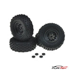 FURITEK TIRE AND WHEEL SETS FOR FX132 MT ETNA 1/32 SPARE PART