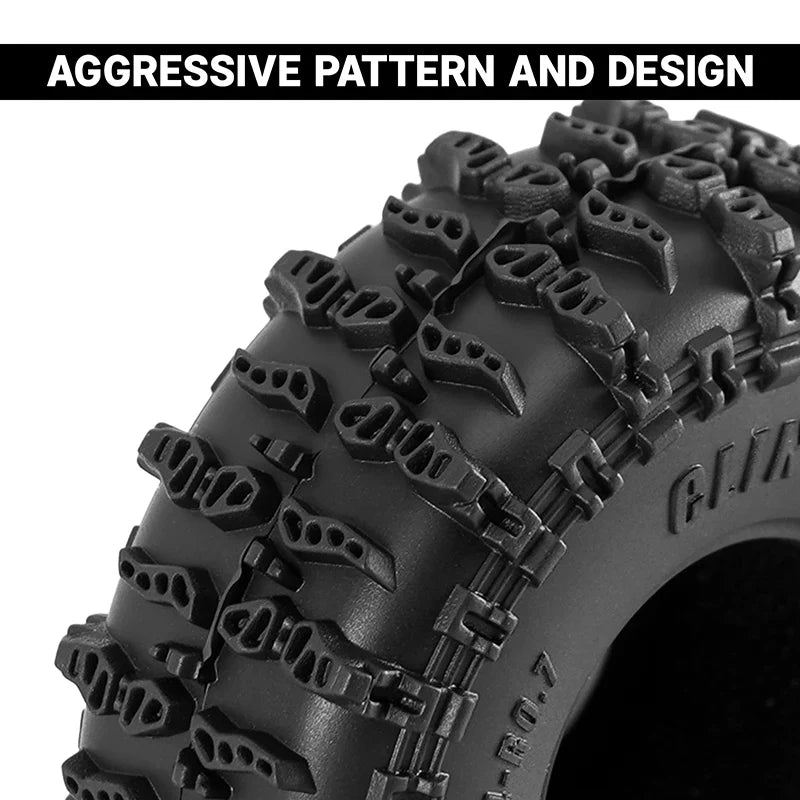 INJORA 0.7" 41*14mm Cling On Tires for 1/30 SCX30
