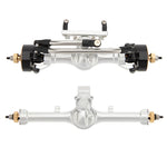 MEUS Racing SCX24 Metal V2 Isokinetic Front Rear Axles +5MM Isokinetic 3-Section CVD With 52° Steering Angle for 1/24 SCX24