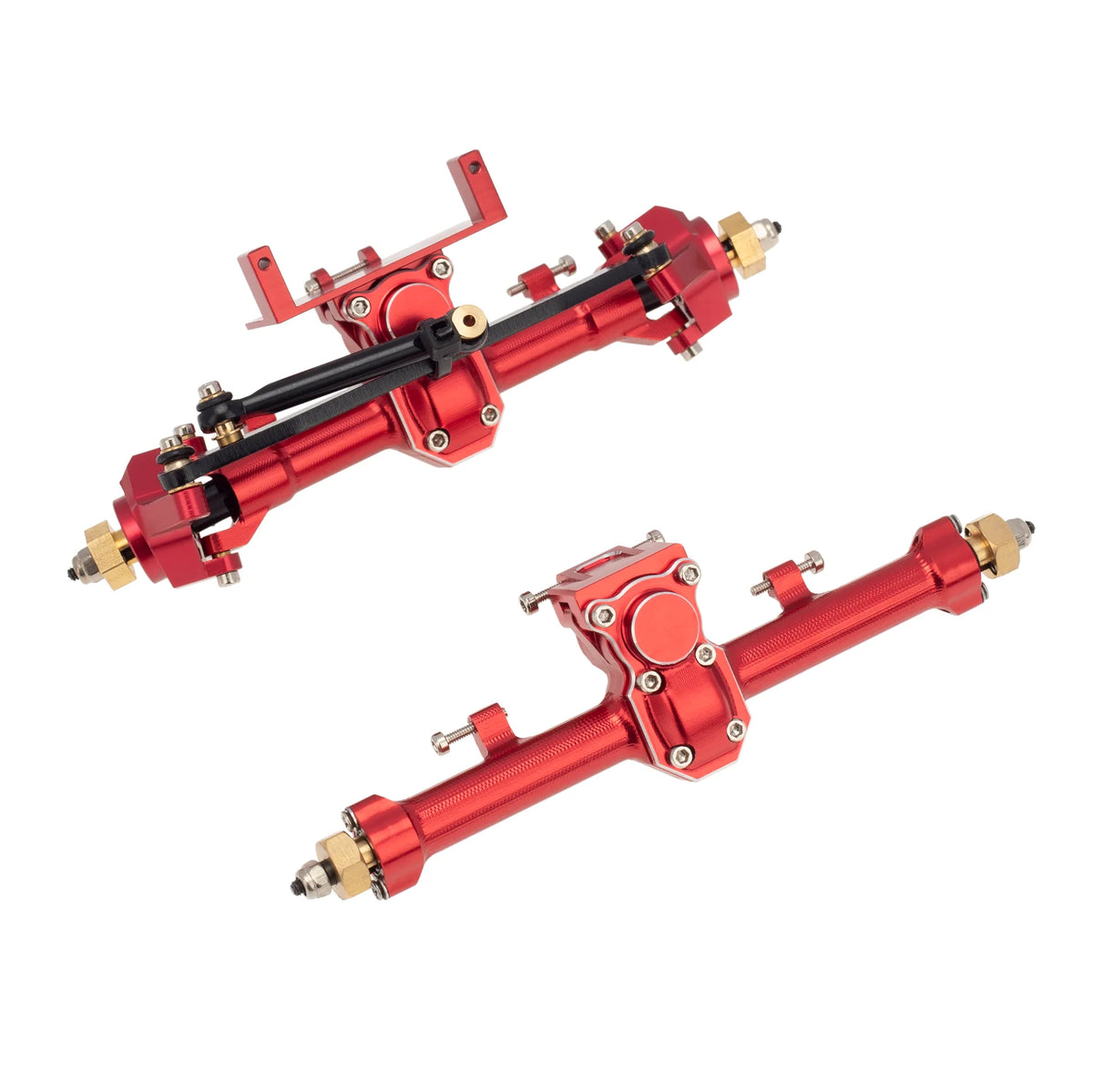 MEUS Racing 1/24 RC Crawler Car CNC Aluminum Front and Rear Axle for S ...