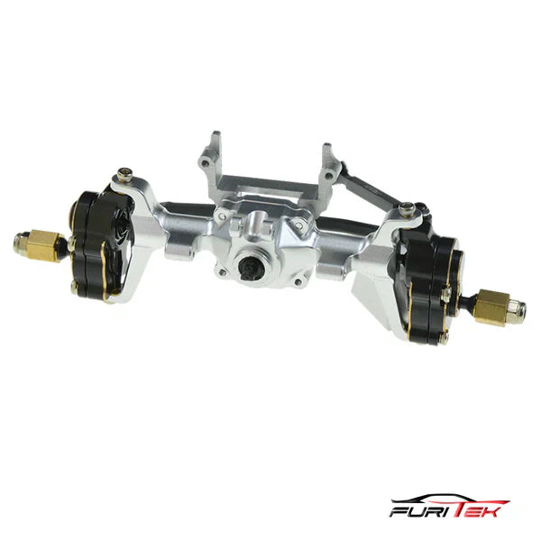 ALUMINUM COMPLETE PRE-BUILT FRONT AXLE SET FOR FURITEK CAYMAN PRO V2 4X4 SPARE PART - HeliDirect