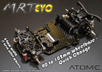 Atomic MRT EVO 1/28 Racing Chassis Kit (No electronics) With AGFRC Aluminum Case 20T High Precision 3KG 0.052Sec MG 7g Micro Digital Servo