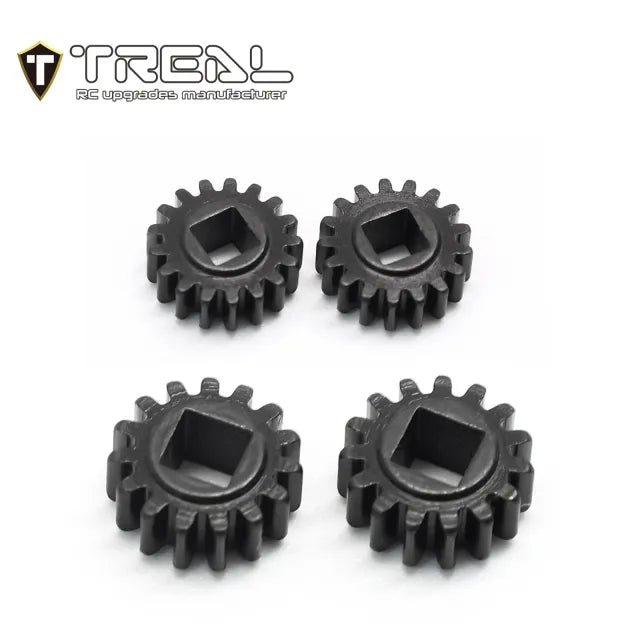 TREAL SCX24 Overdrive Portal Gears 15T/17T Harden Steel Gears Compatible with TREAL SCX24 Portal Axles - HeliDirect