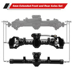 INJORA ProSteer Double Joint Aluminum Axle for 1/24 SCX24 - Front and Rear