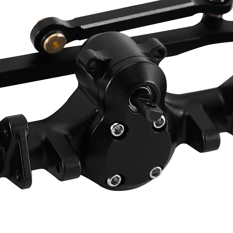 INJORA +4mm Planet Axles with Double Joint Shafts & Brass Steering Knuckles for 1/24 Axial SCX24