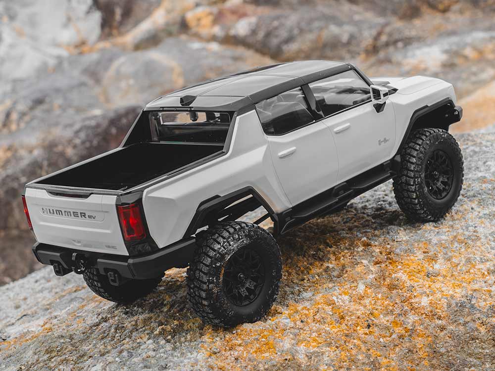 FMS 1:18 FCX18 Hummer EV Pickup Truck RTR - WHITE – Direct RC