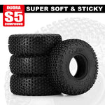 INJORA 0.7" 40*14mm XHX Pin Tires for 1/30 SCX30