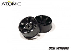 Atomic S20 RWD Wheel Narrow -1 (Black) - HeliDirect