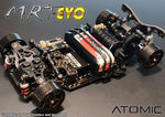 Atomic MRT EVO 1/28 Racing Chassis Kit (No electronics) With AGFRC Aluminum Case 20T High Precision 3KG 0.052Sec MG 7g Micro Digital Servo