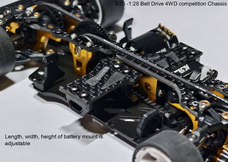 Atomic BZ5 Belt Drive 4WD Chassis Kit (No electronics)