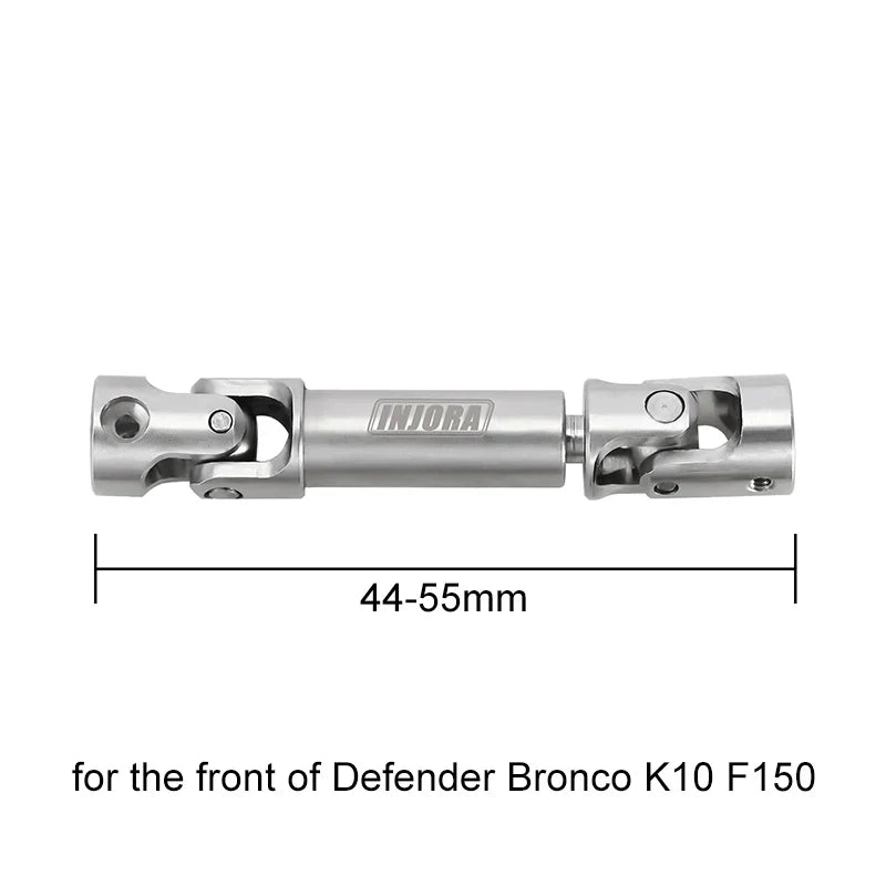 INJORA 1 pcs Stainless Steel Drive Shaft for 1/18 TRX4M Mods