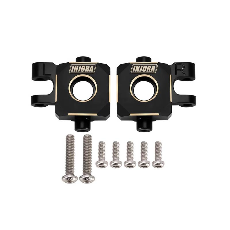 INJORA Black Brass Steering Knuckles Blocks For 1/18 TRX4M – Direct RC