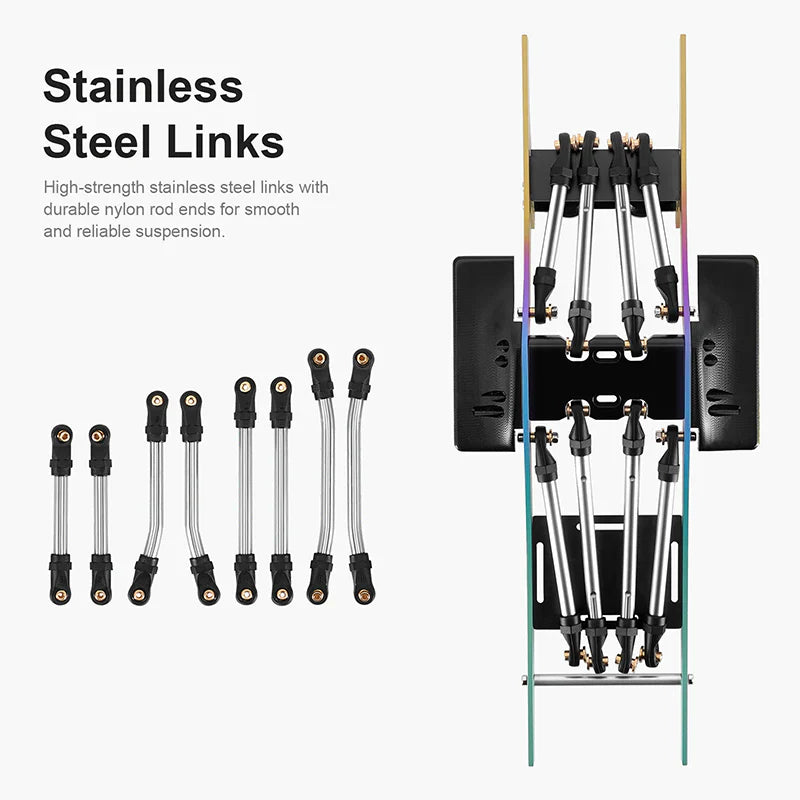 INJORA Rainbow Titanium LCG Chassis Kit for 1/24 SCX24