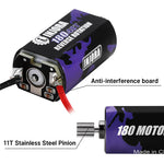INJORA 180 Brushed 48T Motor with Steel Pinion for 1/18 HPI Venture 18