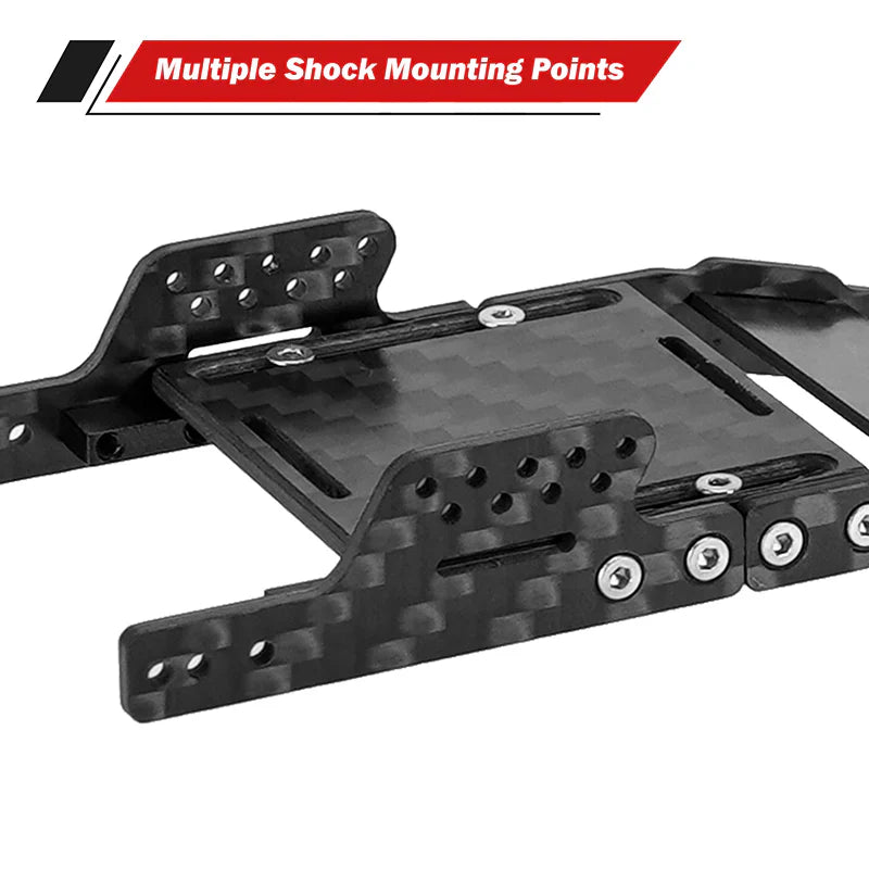 INJORA Universal LCG Carbon Fiber Chassis Frame Kit for 1/24 SCX24