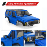 INJORA ABS Cherokee Body With Bumpers For 155mm 1/18 TRX4M Bronco Defender - BLUE