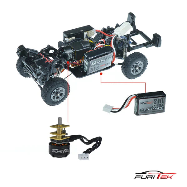 FURITEK FX132 NOMAD 1/32 BRUSHLESS RTR RC CRAWLER KIT (RED) - HeliDirect