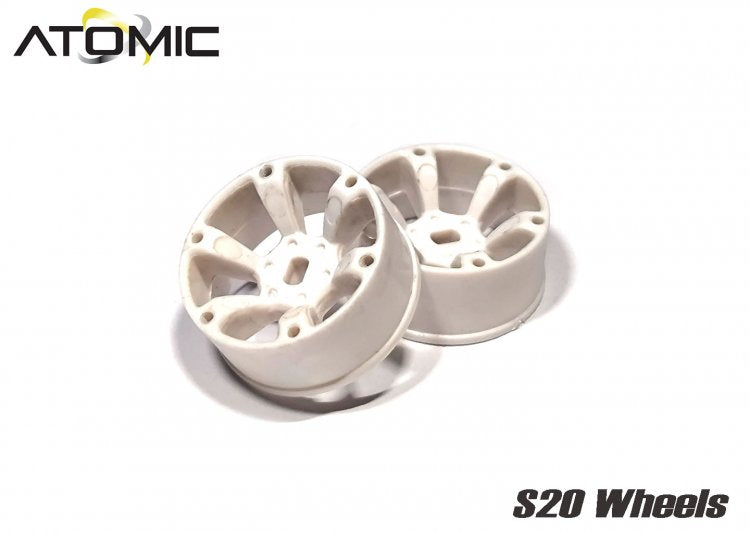 Atomic S20 AWD Wheel Narrow +1 (White) - HeliDirect
