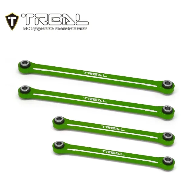 TREAL TRX-4M Lower Links Set (4pcs) Aluminum 7075 Lower Chassis 4-Links Upgrades 1/18 Scale - HeliDirect