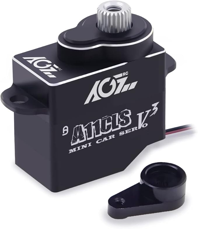 AGFRC 1.4KG Micro Programmable Coreless Digital RC Servo for Mini Z Car - Black
