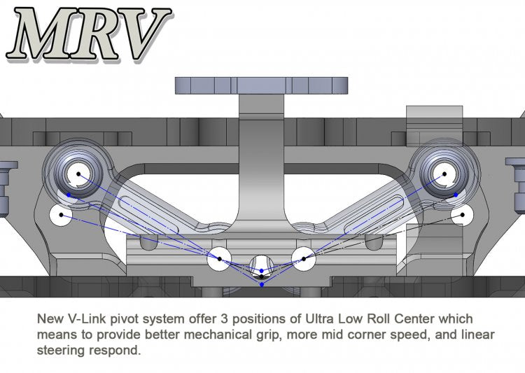 Atomic MRV 1:28 V-Link RWD Racing Chassis Kit (No Electronic)