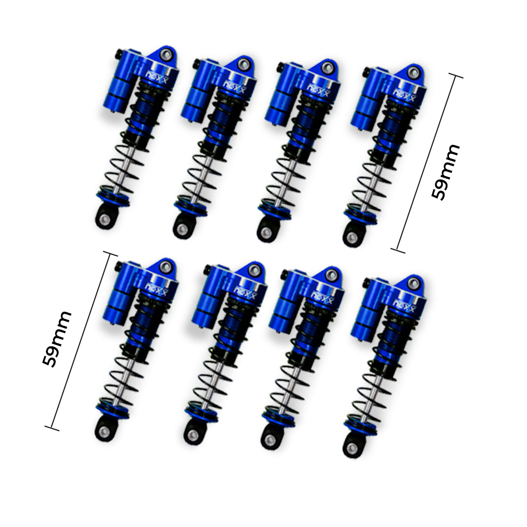 Nexx Racing 59mm Long Reservoir shocks (8pcs) for Terranaut 8x8